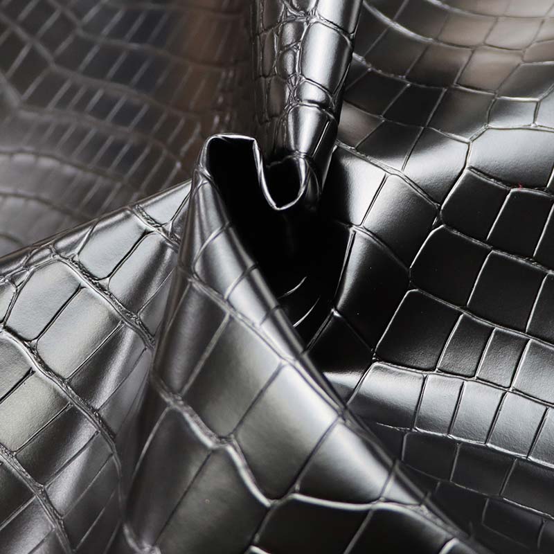 Krokodil szemcsés mesterséges műbőr PVC lakberendezési szövet