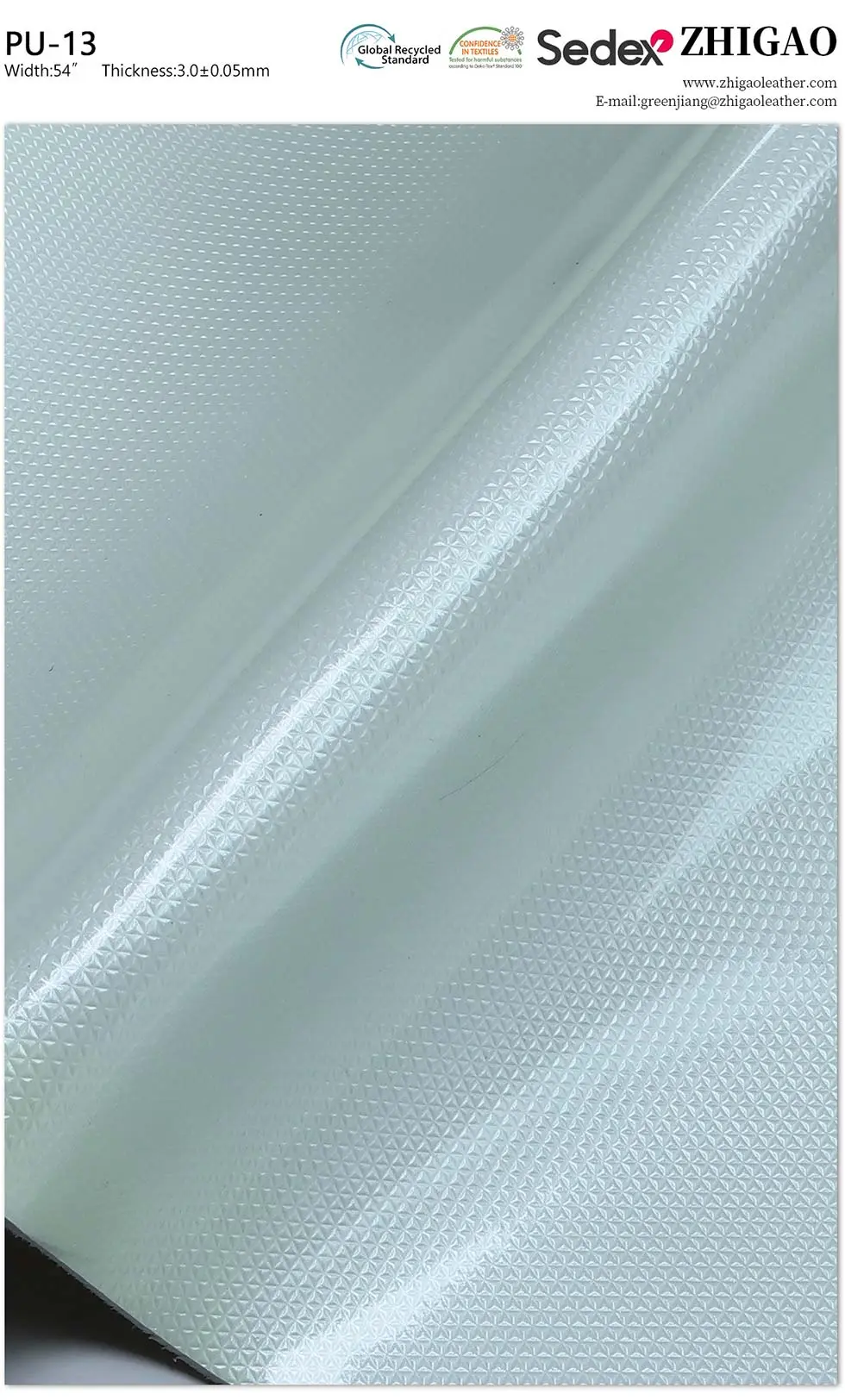 Crystal Mirror Shiny PU Leather Material for Footballs