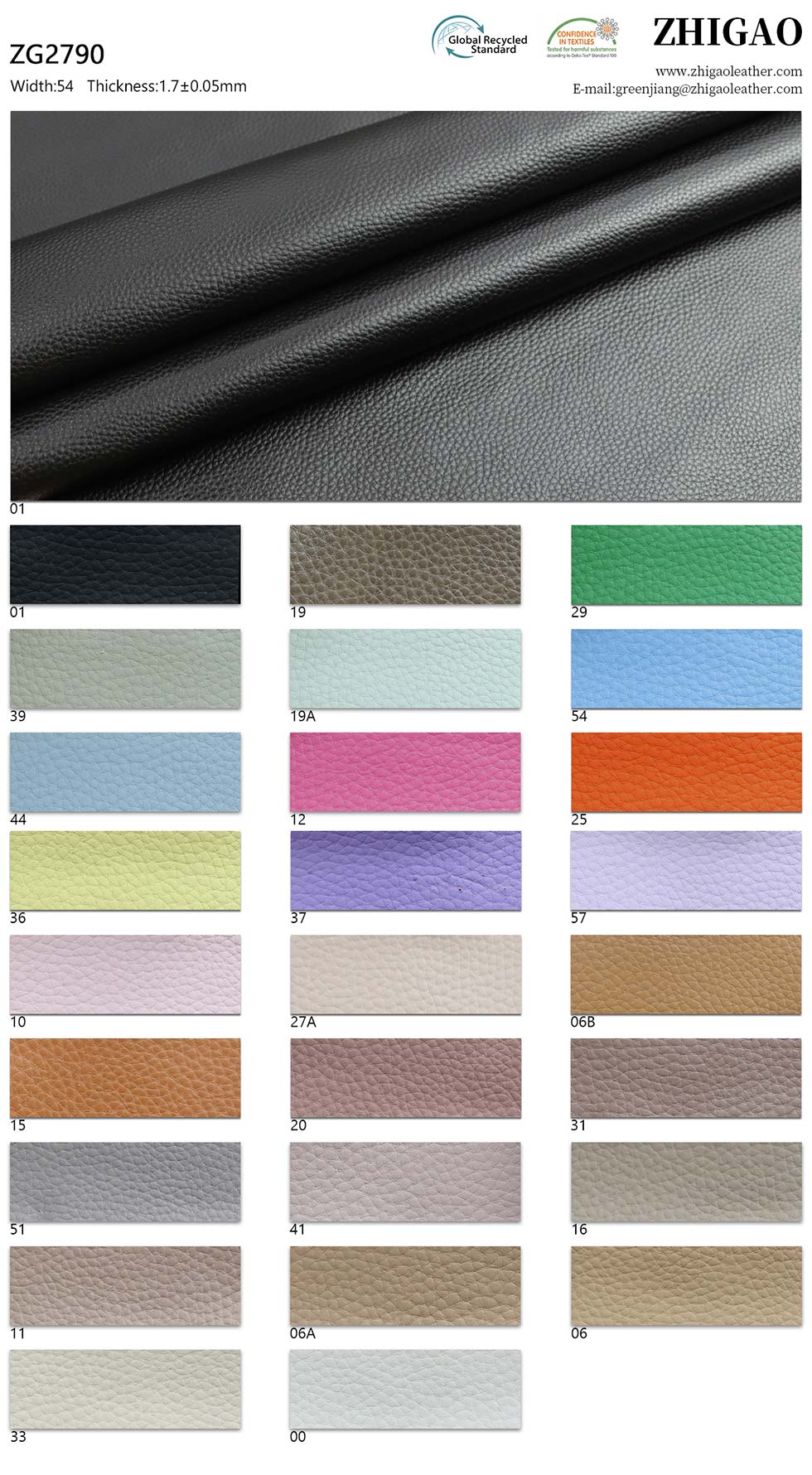 Lychee Grain Shoes Bags Material Recycled Leather