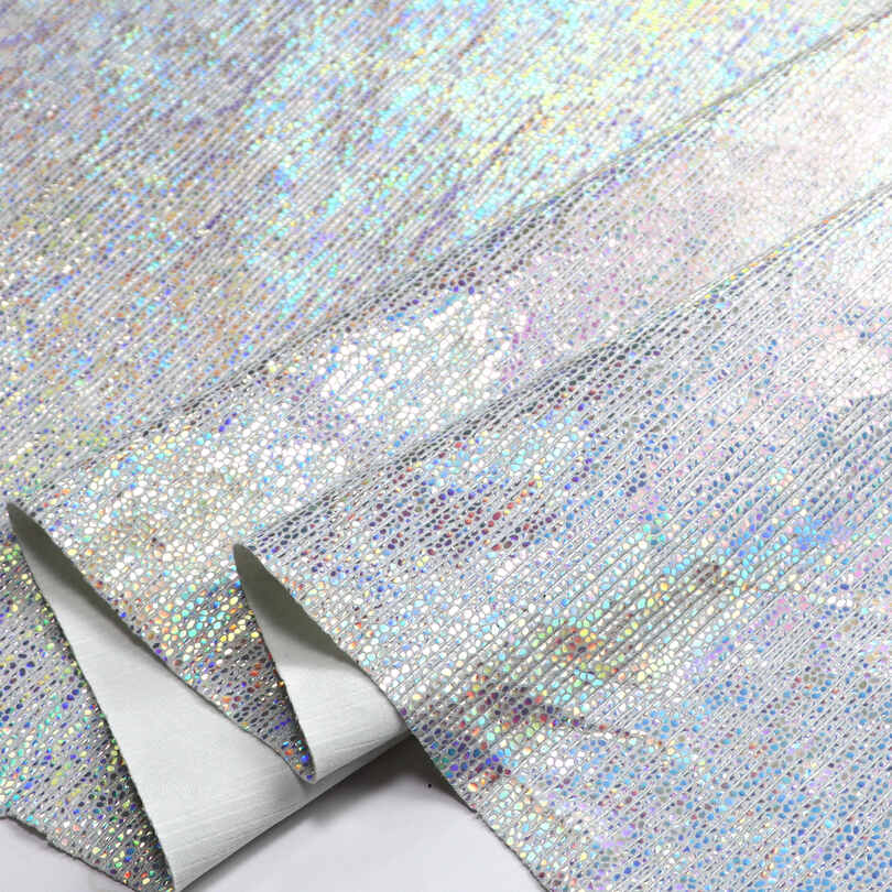 Fémes Crackle Iridescent Shoes Táskák PU műbőr szövet